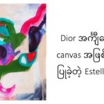 Dior အင်္ကျီတွေကို canvas အဖြစ်အသုံး ပြုခဲ့တဲ့ Estelle Tcha